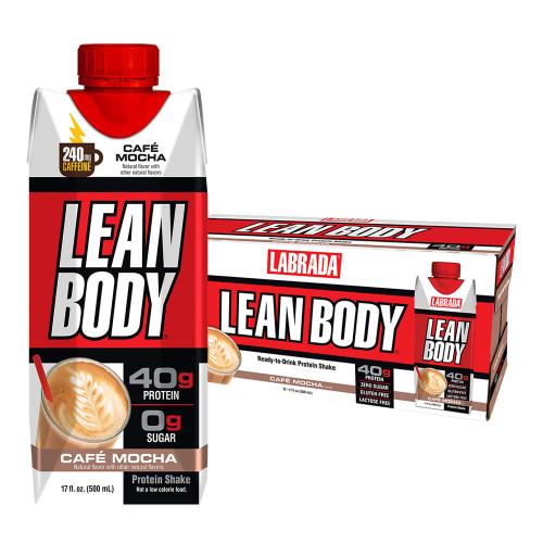 Labrada Lean Body Ready-to-Drink Protein Shake (12 x 500 ml, Moka)