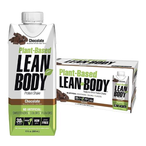 Labrada Lean Body Plant Based Protein Shake (12 x 500 ml, Chocolat)