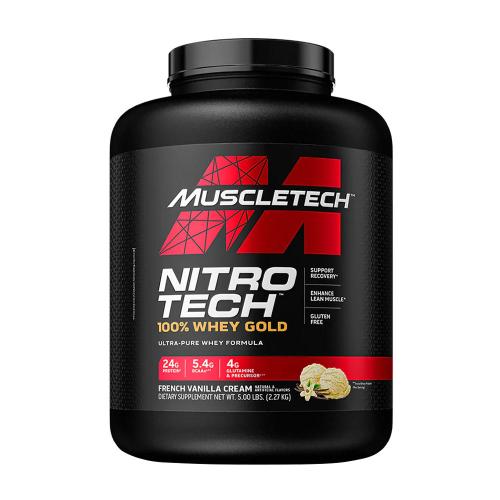 MuscleTech Nitro-Tech 100% Whey Gold (2,27 kg, Crème à la Vanille Française)