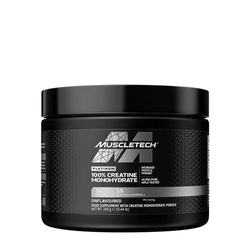 MuscleTech Platinum 100% Creatine Monohydrate (200 g, Sans Arôme)