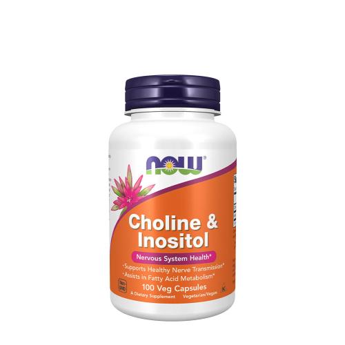 Now Foods Choline & Inositol 500 mg (100 Capsule végétale)