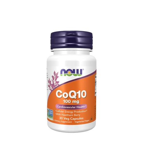 Now Foods CoQ10 100 mg with Hawthorn Berry Vegetarian (30 Capsule végétale)