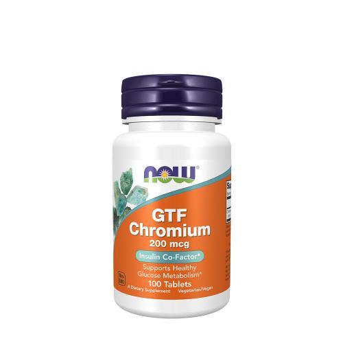 Now Foods GTF Chromium 200 mcg Yeast Free (100 Comprimé)