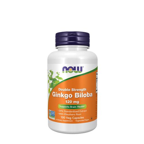 Now Foods Ginkgo Biloba, Double Strength 120 mg (100 Capsule végétale)