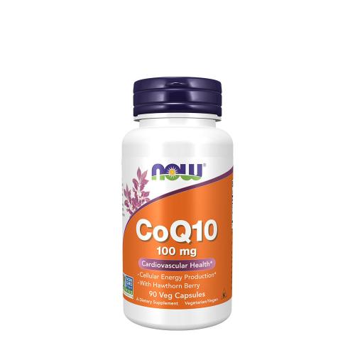 Now Foods CoQ10 100 mg with Hawthorn Berry Vegetarian (90 Capsule végétale)