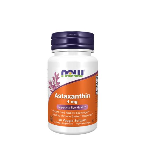 Now Foods Astaxanthin 4 mg (60 Veggie Capsule molle)