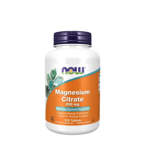 Now Foods Magnesium Citrate 200 mg (100 Comprimé)