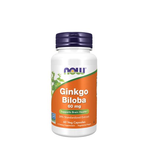 Now Foods Ginkgo Biloba 60 mg (60 Capsule végétale)