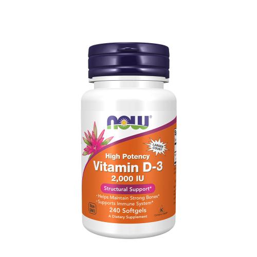 Now Foods Vitamin D-3 2000 IU (240 Capsule molle)