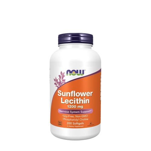 Now Foods Sunflower Lecithin 1200MG (200 Capsule molle)