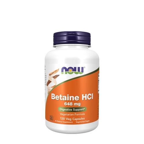 Now Foods Betaine HCl 648 mg (120 Capsule végétale)