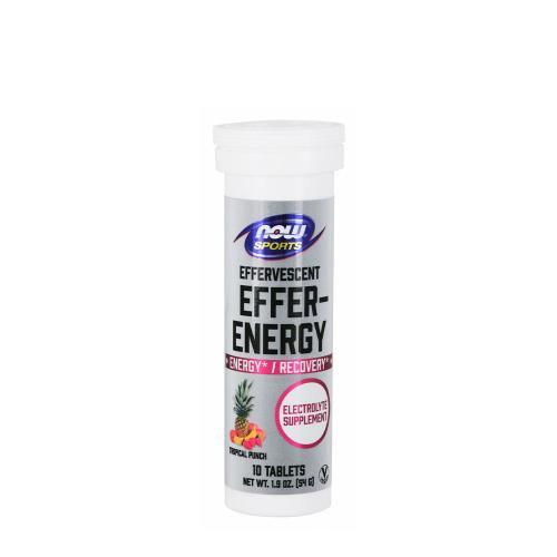 Now Foods Effer-Energy Effervescent Tablets (10 Comprimé effervescent, Punch Tropical)