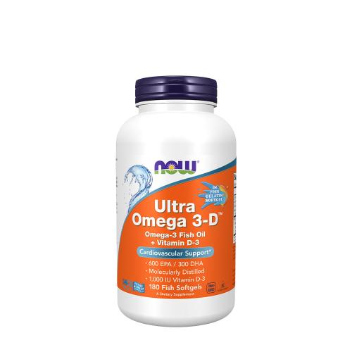 Now Foods Ultra Omega 3-D Softgels (180 Capsule molle)