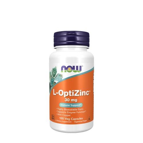 Now Foods L-OptiZinc 30 mg (100 Capsule végétale)