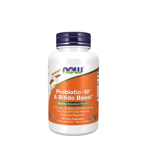 Now Foods Probiotic-10 & Bifido Boost (90 Capsule végétale)