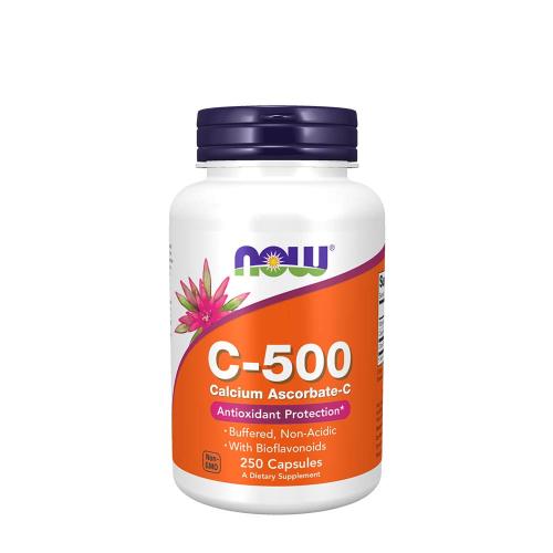 Now Foods Vitamin C-500 Calcium Ascorbate-C (250 Capsule végétale)