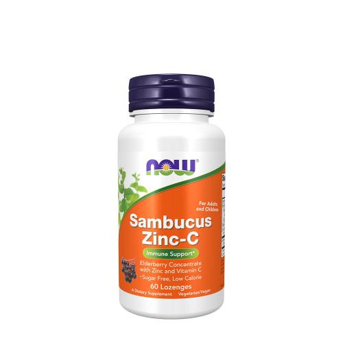 Now Foods Sambucus Zinc-C (60 Comprimé à sucer)