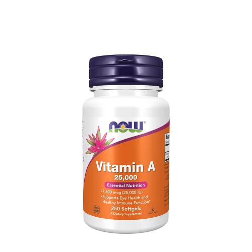 Now Foods Vitamin A 25000 IU (250 Capsule molle)