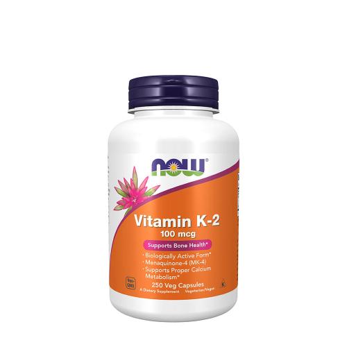 Now Foods Vitamin K-2 100 mcg (250 Capsule végétale)