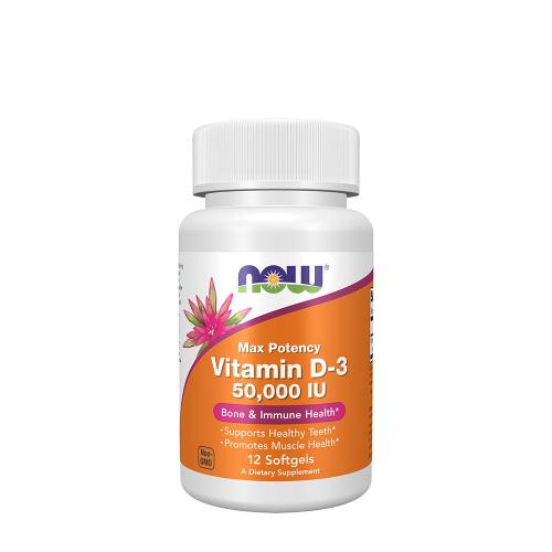 Now Foods Vitamin D-3 50,000 IU (12 Capsule molle)