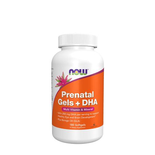 Now Foods Prenatal Gels + DHA Softgels (180 Capsule molle)