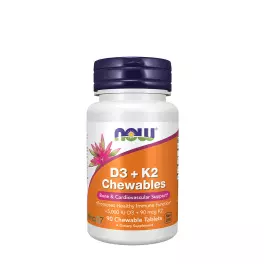 Now Foods D-3 + K-2 (MK-7) (90 Comprimé à mâcher)