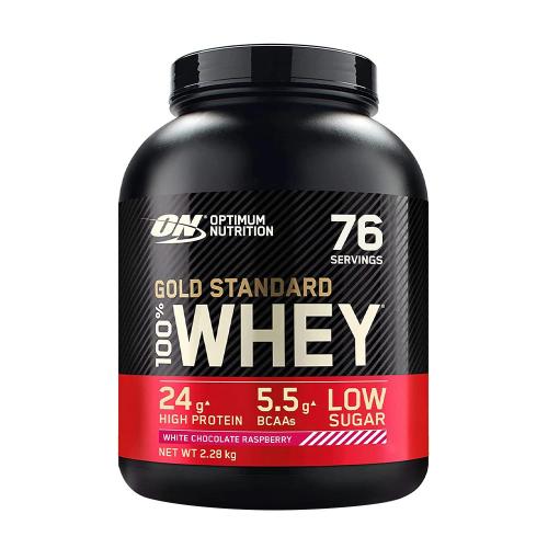 Optimum Nutrition Gold Standard 100% Whey™ (2.27 kg, Chocolat Blanc et Framboise)