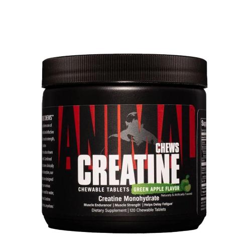 Universal Nutrition Animal Creatine Chews (120 Comprimé à mâcher, Pomme Verte)