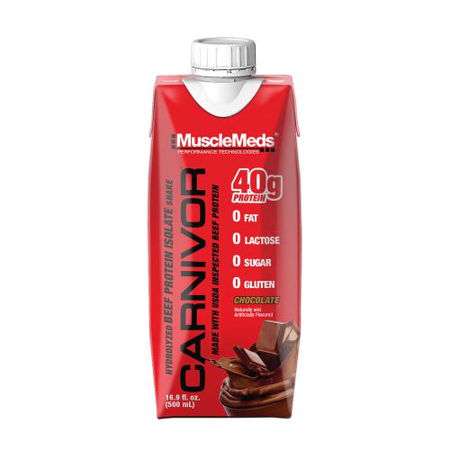 MuscleMeds Ready-to-Drink Beef Protein Isolate Shake (500 ml, Chocolat)