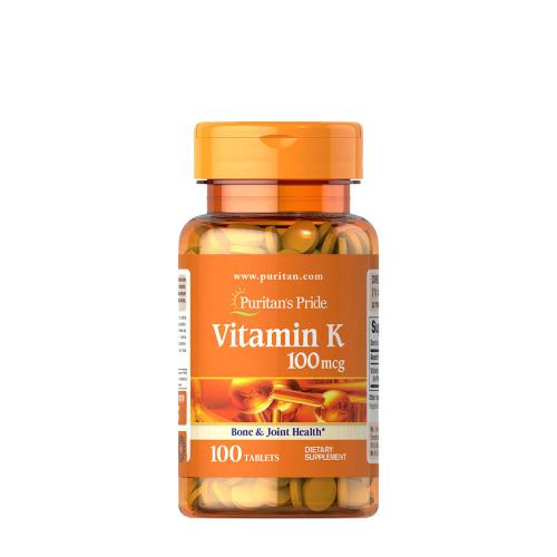 Puritan's Pride Vitamin K 100 mcg (100 Comprimé)