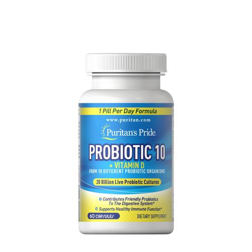 Puritan's Pride Probiotic 10  (60 Capsule végétale)