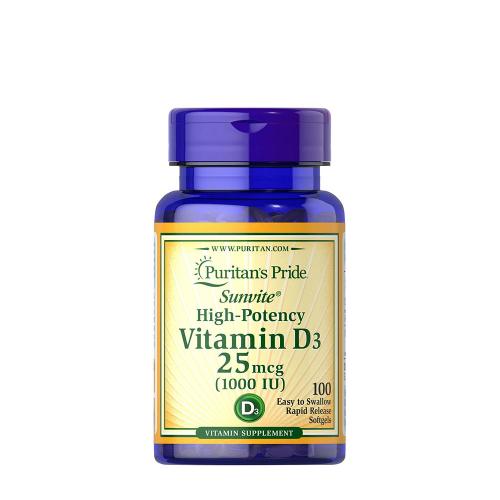 Puritan's Pride Vitamin D3 1000 IU (100 Capsule molle)