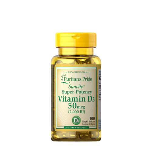 Puritan's Pride Vitamin D3 2000 IU (100 Capsule molle)