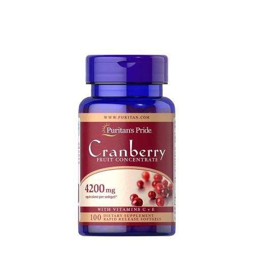 Puritan's Pride Cranberry Fruit Concentrate with C & E 4200 mg (100 Capsule molle)