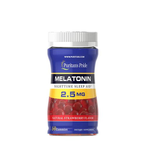 Puritan's Pride Melatonin Gummy 2.5 mg (60 Gélatine en bonbon, Fraise)