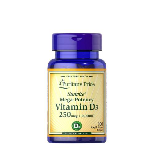 Puritan's Pride Vitamin D3 10,000 IU (100 Capsule molle)