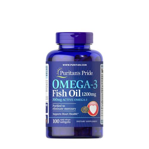 Puritan's Pride Omega-3 Fish Oil 1200MG (100 Capsule molle)