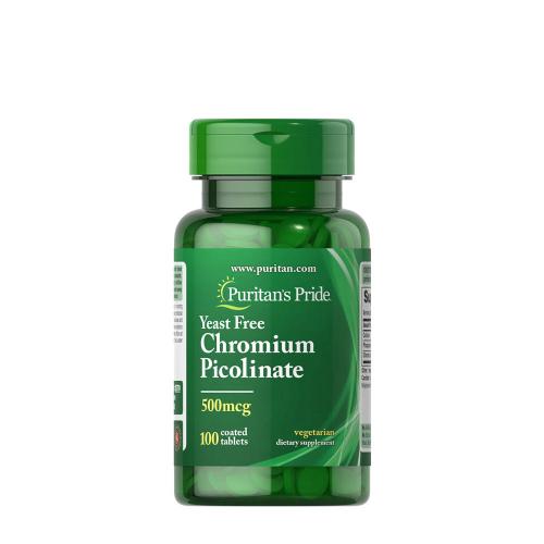 Puritan's Pride Chromium Picolinate 500 mcg Yeast Free (100 Comprimé)