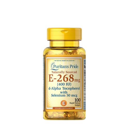 Puritan's Pride Vitamin E-with Selenium 400 IU Natural (100 Capsule molle)