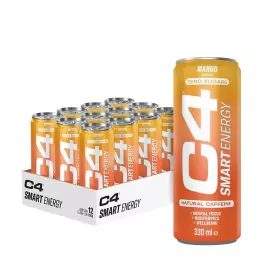 Cellucor C4 Smart Energy Drink (12 x 330 ml, Mangue)