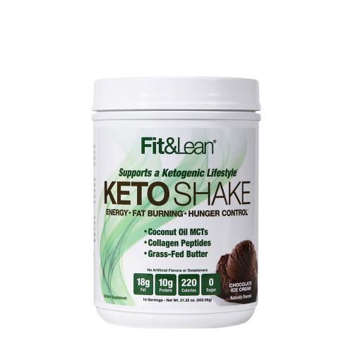 Fit & Lean Keto Shake (602 g, Glace au Chocolat)