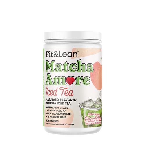 Fit & Lean Matcha Amore - Iced Tea (140 g, Thé Glacé à la Pêche)