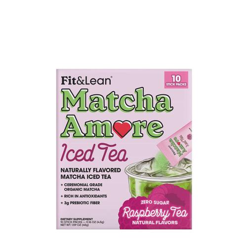 Fit & Lean Matcha Amore - Iced Tea (45 g, Thé glacé à la framboise)