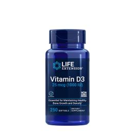   Life Extension Vitamin D3 25 mcg (1000 IU) (250 Capsule molle)