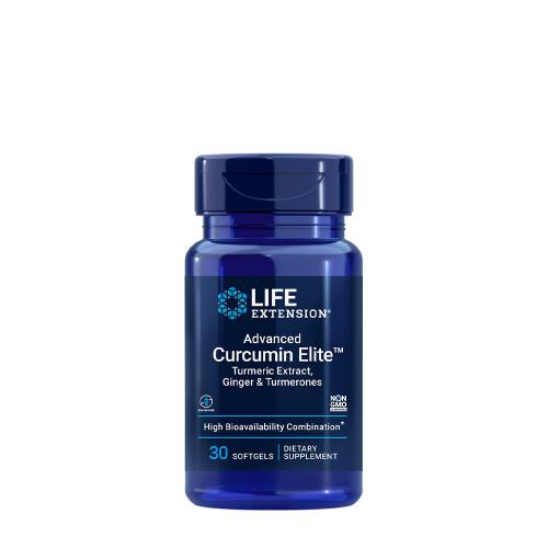 Life Extension Advanced Curcumin Elite Turmeric Extract, Ginger & Turmerones (30 Capsule molle)