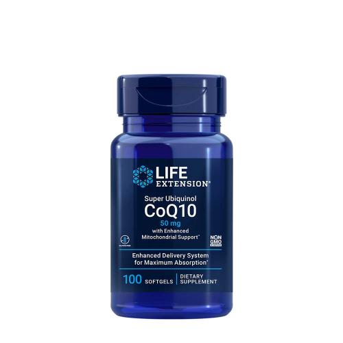 Life Extension Super Ubiquinol CoQ10 50 mg with Enhanced Mitochondrial Support (100 Capsule molle)