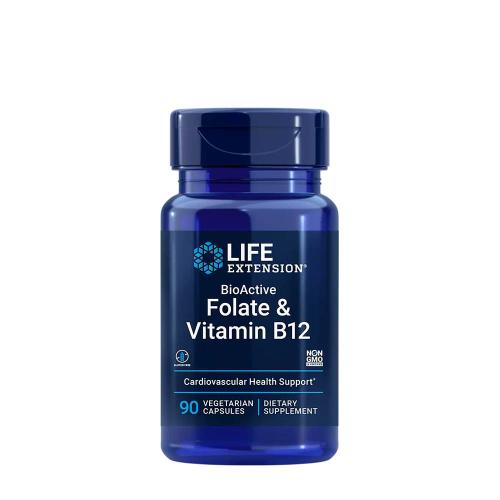 Life Extension BioActive Folate & Vitamin B12 (90 Capsule végétale)