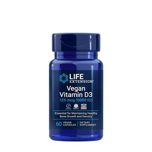 Life Extension Vegan Vitamin D3 125 mcg (5000 IU) (60 Capsule végétale)