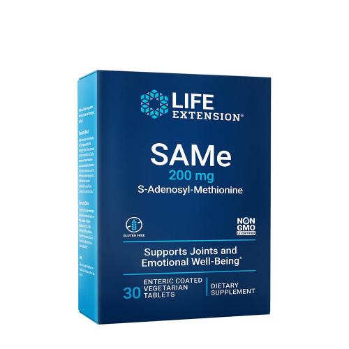 Life Extension SAMe 200 mg (S-Adenosyl-Methionine) (30 Comprimé)