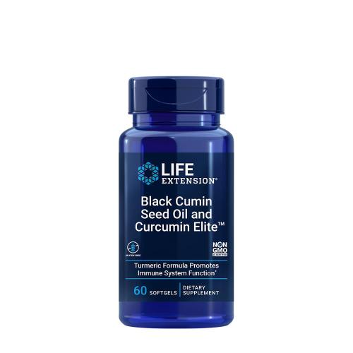 Life Extension Black Cumin Seed Oil and Curcumin Elite™ (60 Capsule molle)